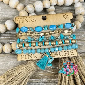 Pink Panache Turquoise bracelet set
