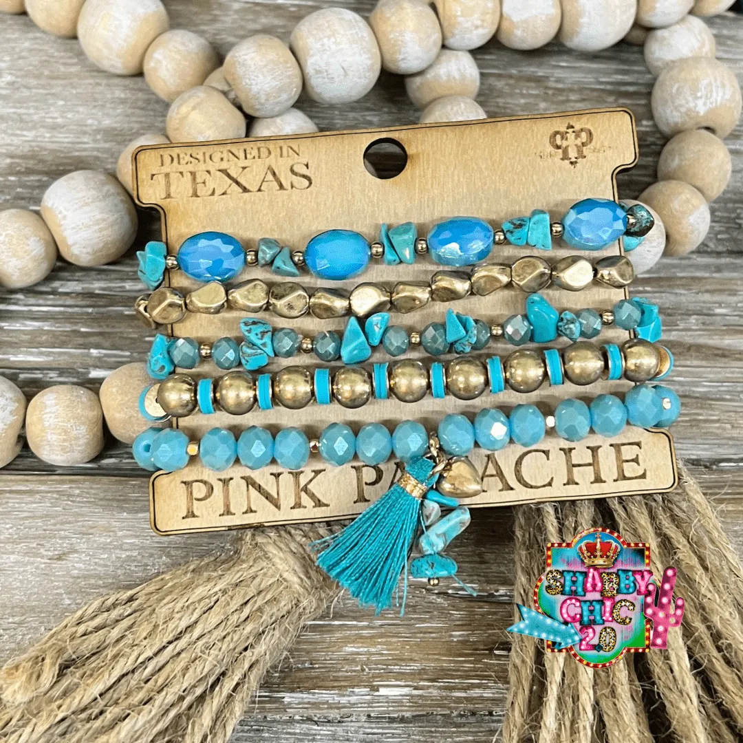 Pink Panache Turquoise bracelet set