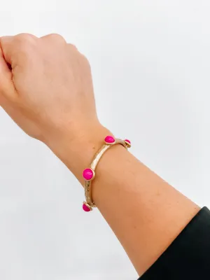 Pink Stud Bracelet