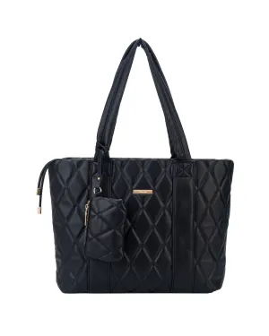 Pipit Tote With Mini Purse Bag | Black