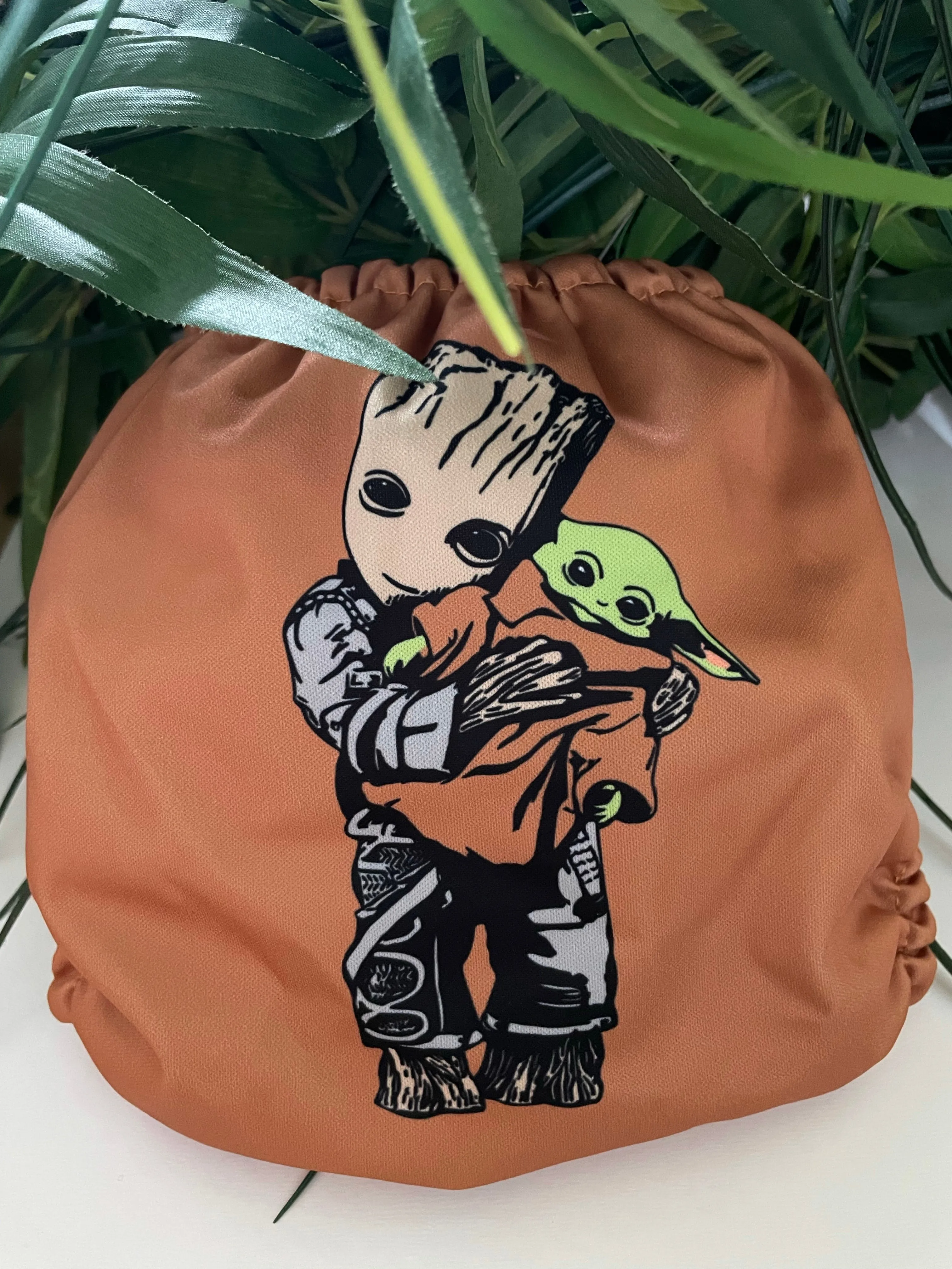 Pocket Diaper-(Cute Baby Grn and Yda)-Positional-April 2021-(Mama Koala & PPC Custom Print)