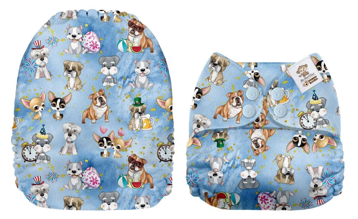 Pocket Diaper-(Cute Dogs)- May 2021-(Mama Koala & PPC Custom Print)