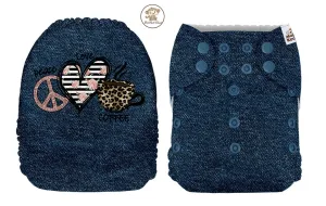 Pocket Diaper-(Peace, Love and Coffee)-Jan 2021-(Mama Koala & PPC Custom Print)