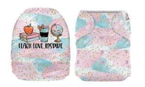 Pocket Diaper-(Teach, Love and Inspire)-Positional-April 2021-(Mama Koala & PPC Custom Print)