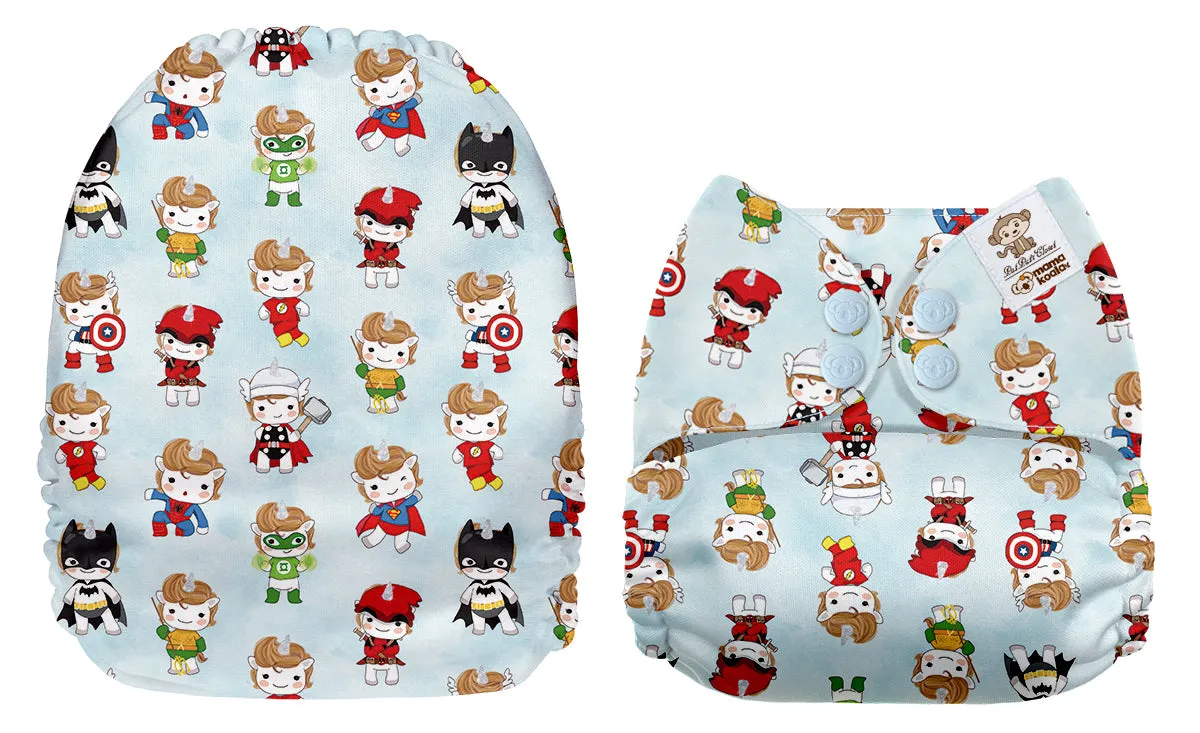 Pocket Diaper-(Unicorn Boys)-April 2021-(Mama Koala & PPC Custom Print)