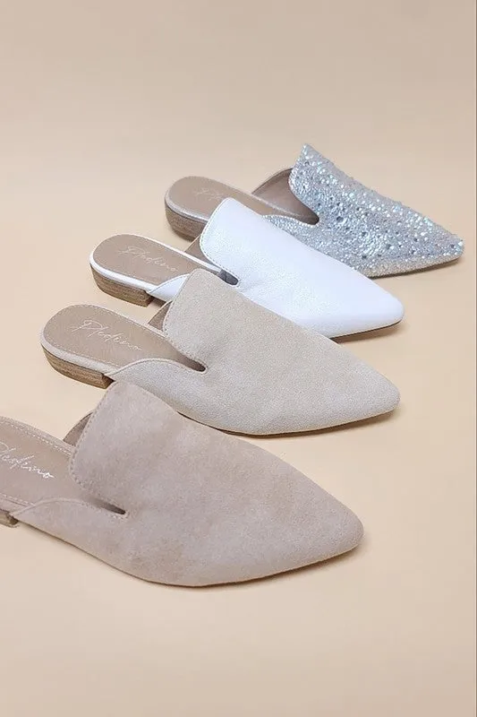 Point Toe Slip on Mule