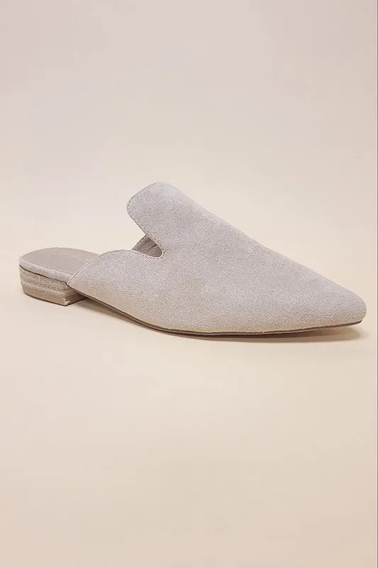 Point Toe Slip on Mule