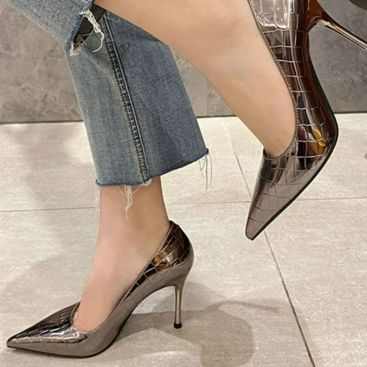 Point Toe Stiletto Pumps
