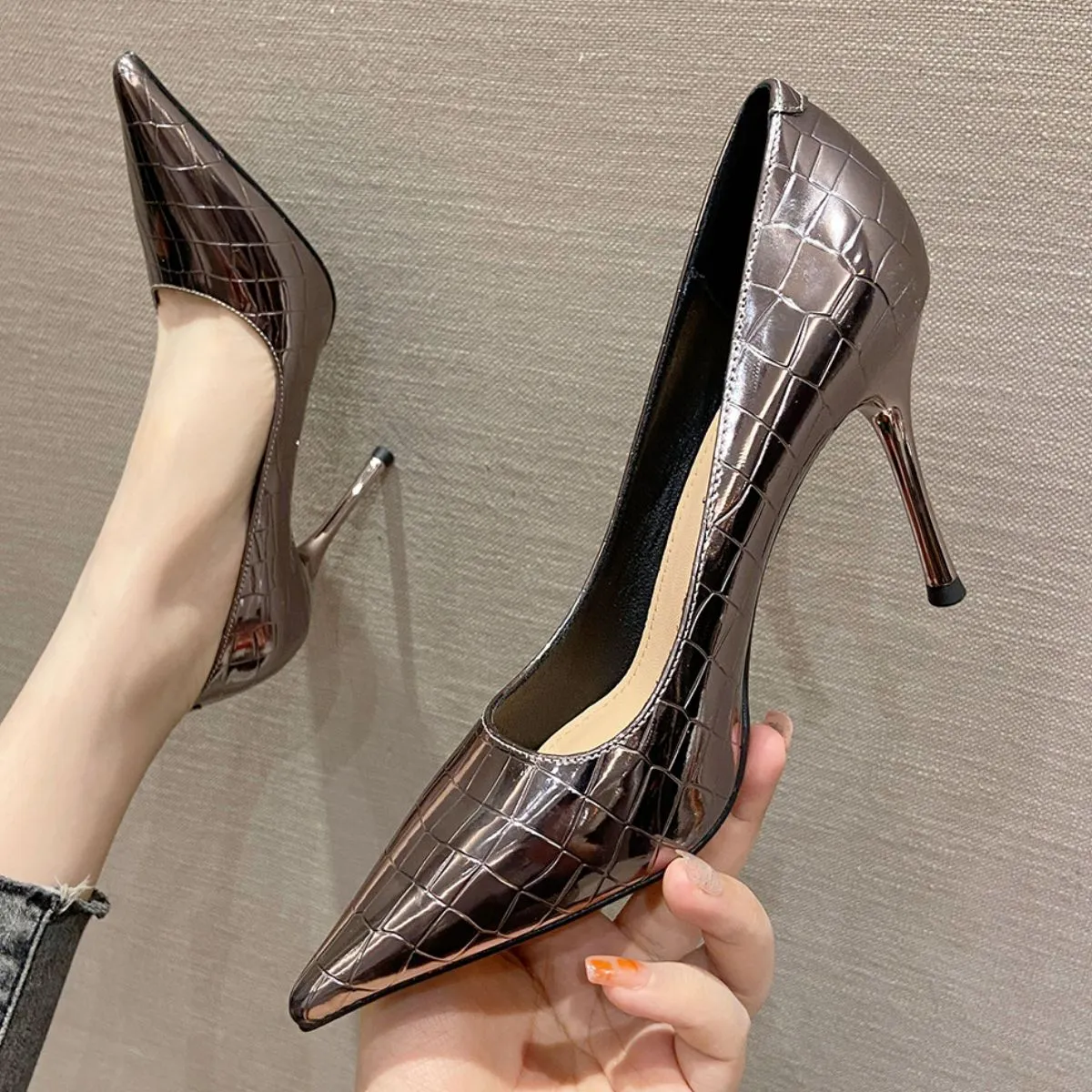 Point Toe Stiletto Pumps