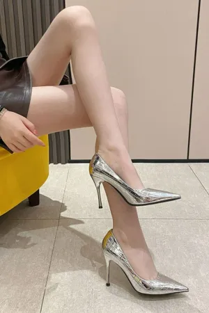 Point Toe Stiletto Pumps