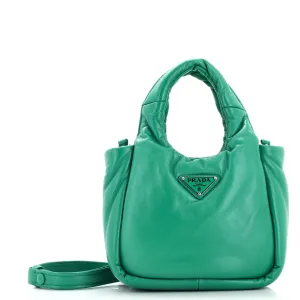 PRADA Padded Soft Tote Leather Mini