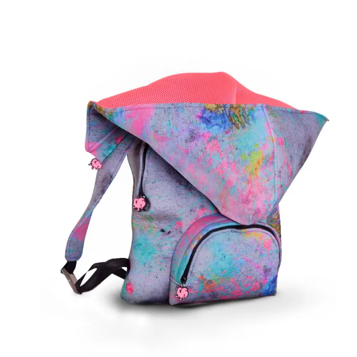 Print Basic - Hooded Backpack - Pollock