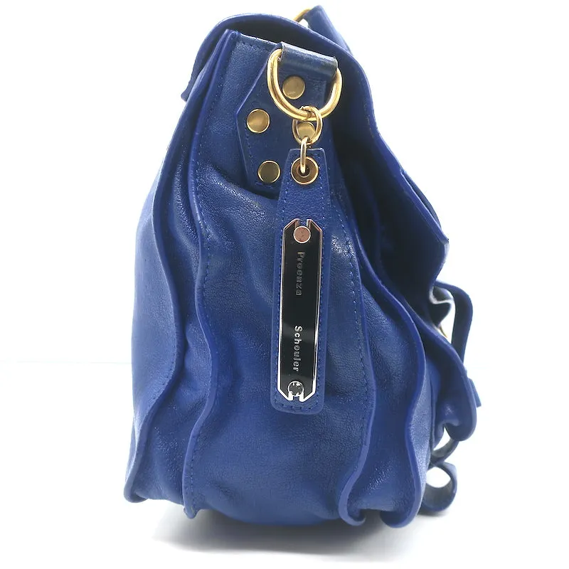 Proenza Schouler PS1 Medium Satchel Cobalt Blue Leather Crossbody Bag