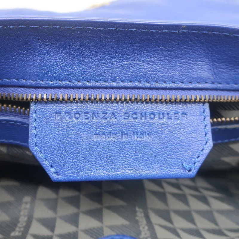Proenza Schouler PS1 Medium Satchel Cobalt Blue Leather Crossbody Bag