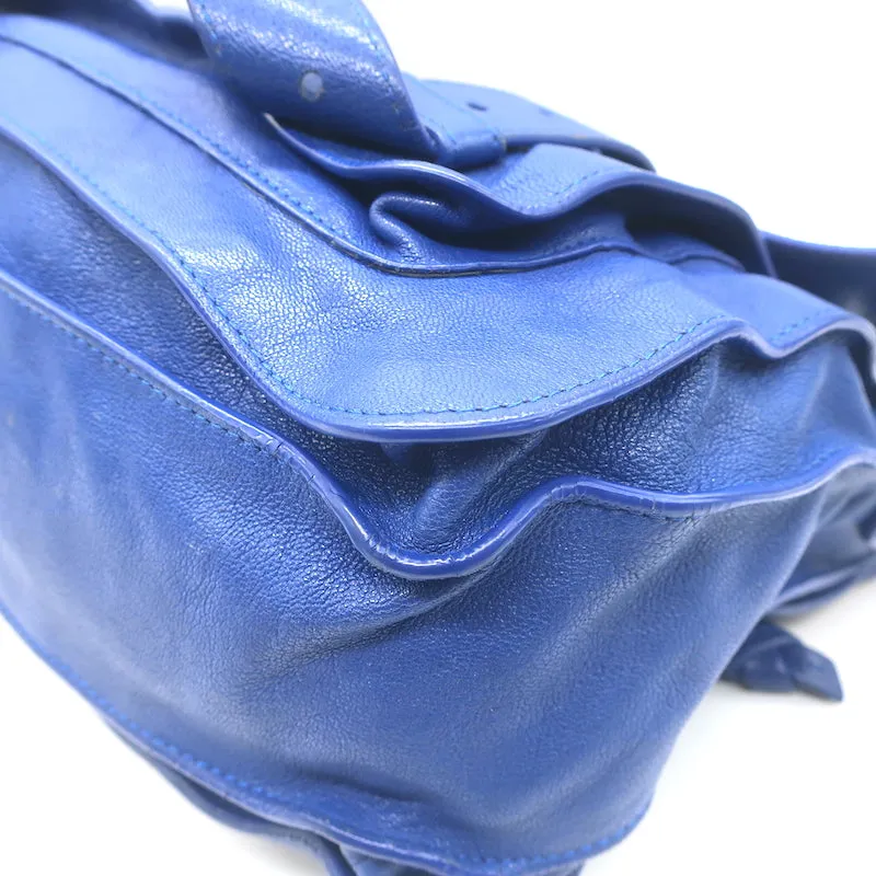 Proenza Schouler PS1 Medium Satchel Cobalt Blue Leather Crossbody Bag