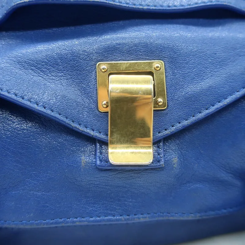 Proenza Schouler PS1 Medium Satchel Cobalt Blue Leather Crossbody Bag