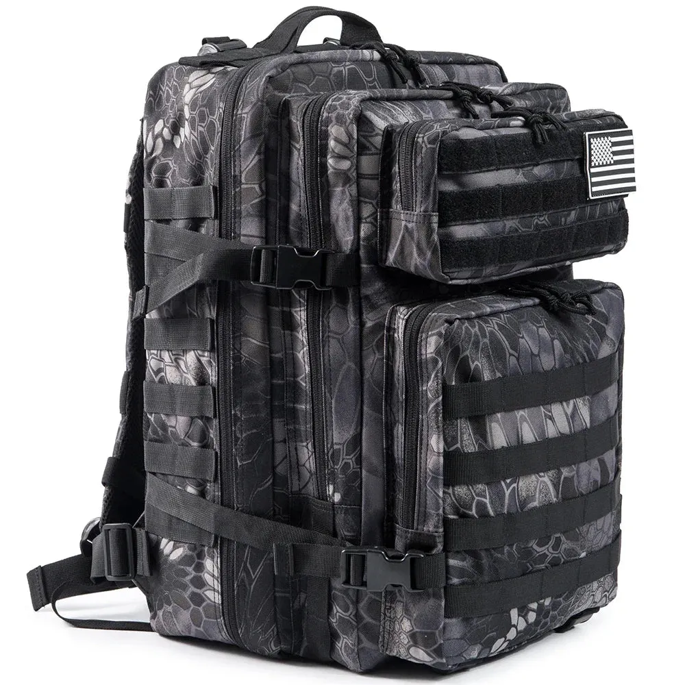 QT&QY Tactical Backpacks Outdoor 45L Large Capacity Man 3 Days Molle Hking Bags For Outdoor Trekking Camping Backpack