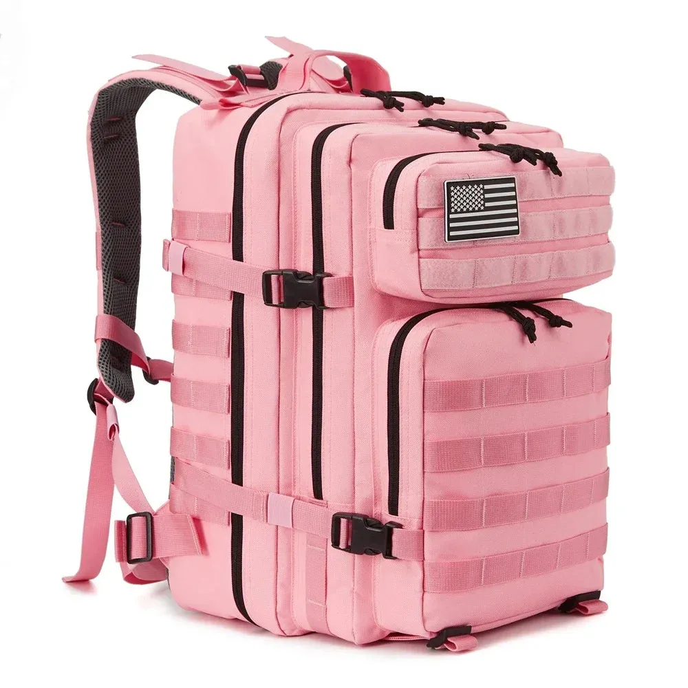 QT&QY Tactical Backpacks Outdoor 45L Large Capacity Man 3 Days Molle Hking Bags For Outdoor Trekking Camping Backpack