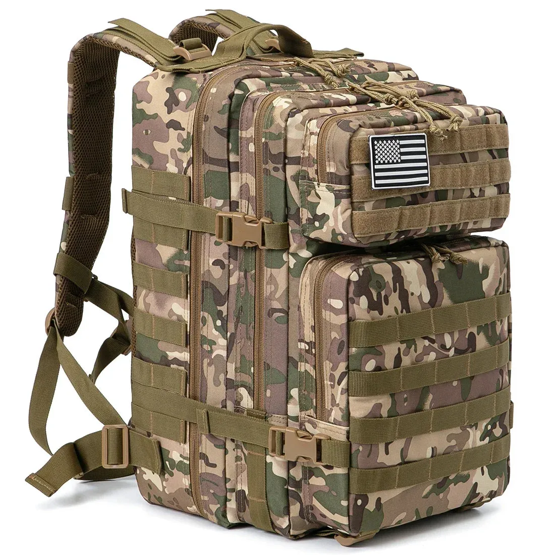 QT&QY Tactical Backpacks Outdoor 45L Large Capacity Man 3 Days Molle Hking Bags For Outdoor Trekking Camping Backpack