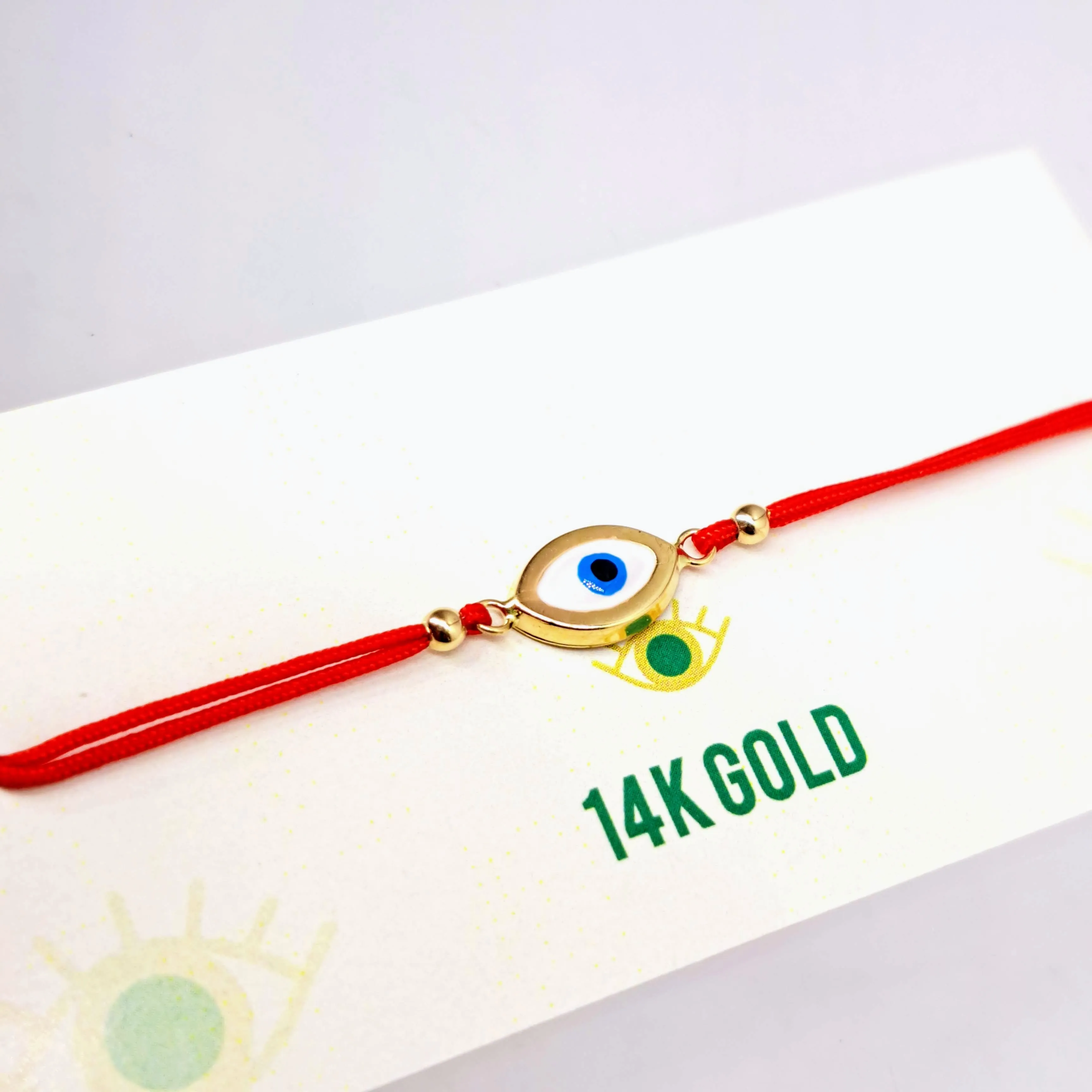 "Good Vibes!" Adj. Sz Bracelets - (5 Styles!) 14K Gold, Enamel, Poly-Silk