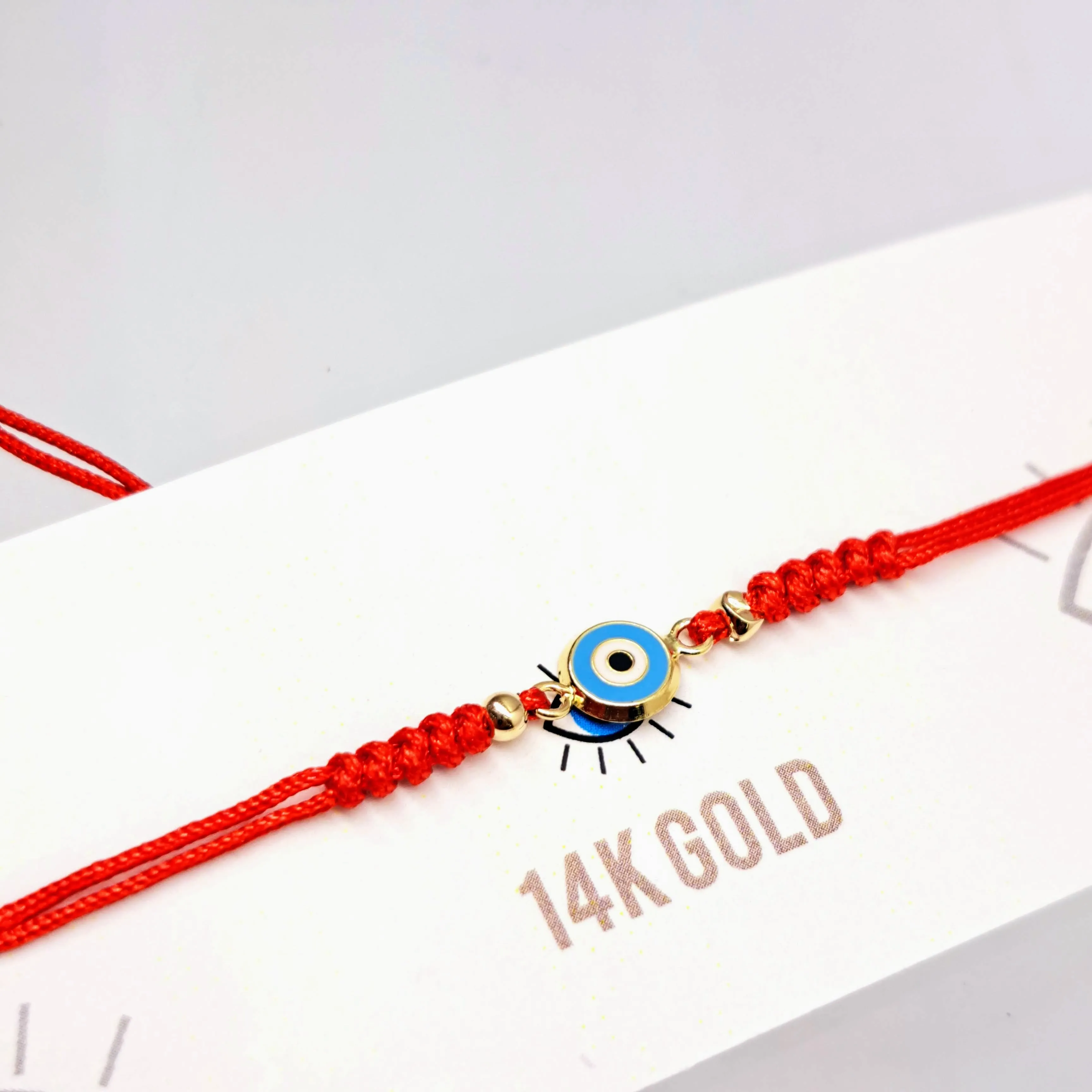 "Good Vibes!" Adj. Sz Bracelets - (5 Styles!) 14K Gold, Enamel, Poly-Silk