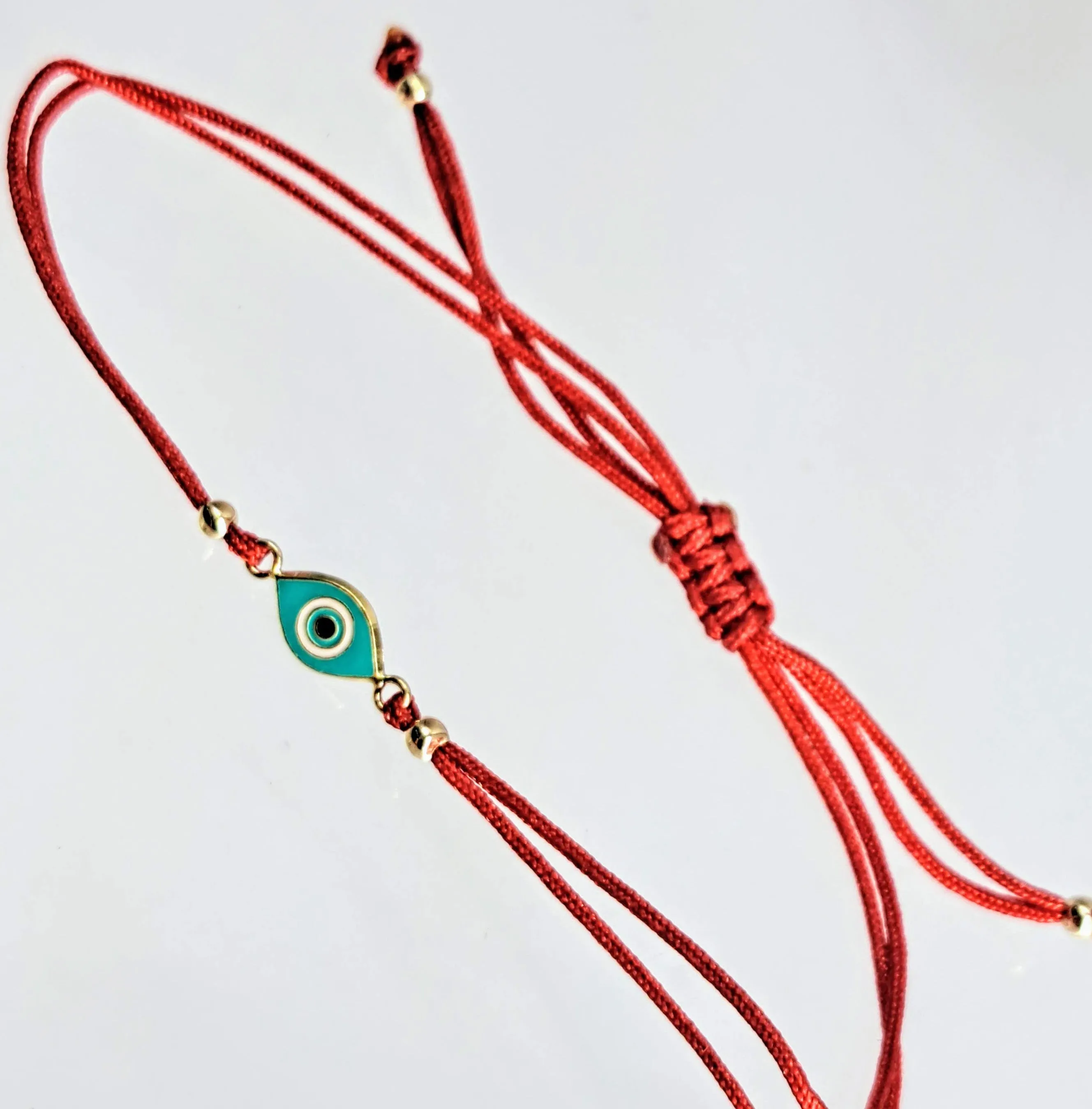 "Good Vibes!" Adj. Sz Bracelets - (5 Styles!) 14K Gold, Enamel, Poly-Silk
