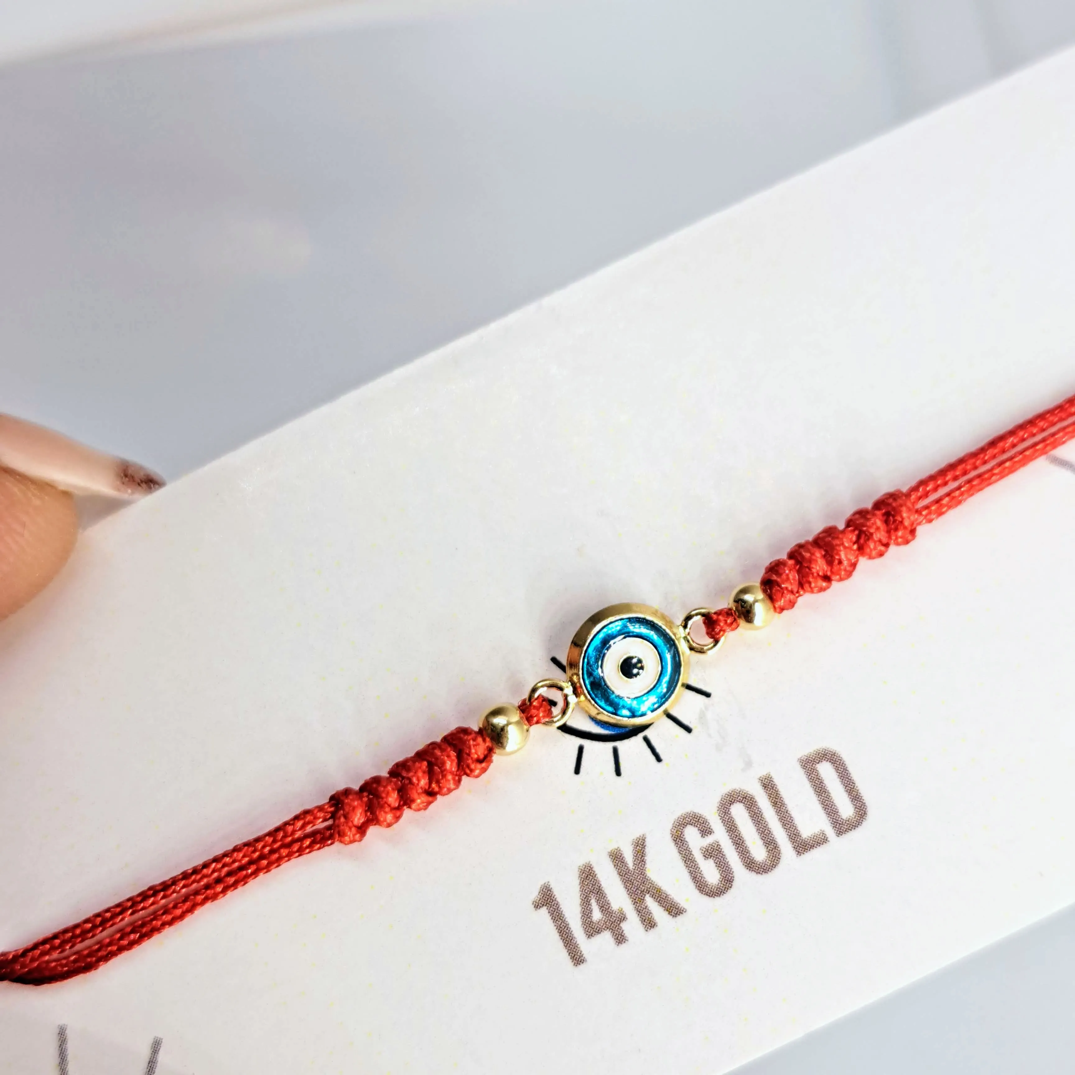 "Good Vibes!" Adj. Sz Bracelets - (5 Styles!) 14K Gold, Enamel, Poly-Silk