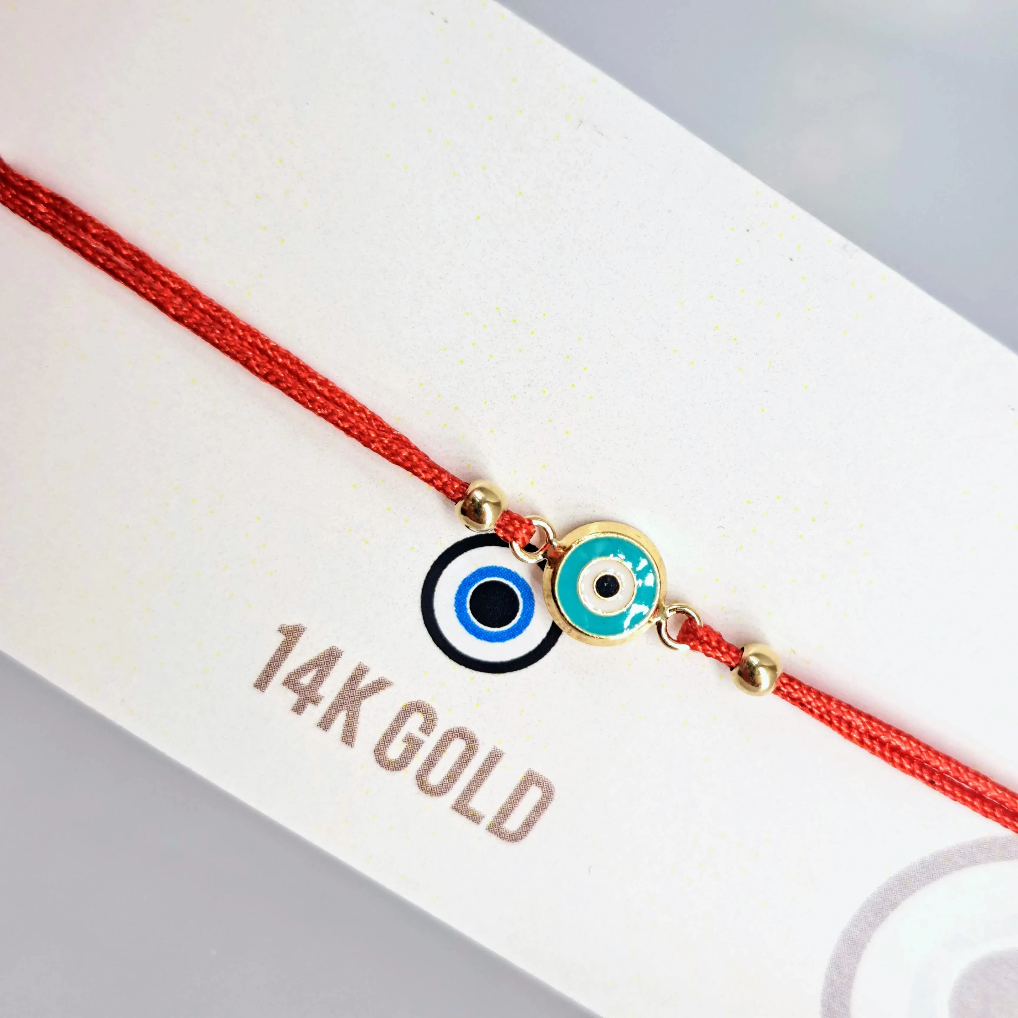 "Good Vibes!" Adj. Sz Bracelets - (5 Styles!) 14K Gold, Enamel, Poly-Silk