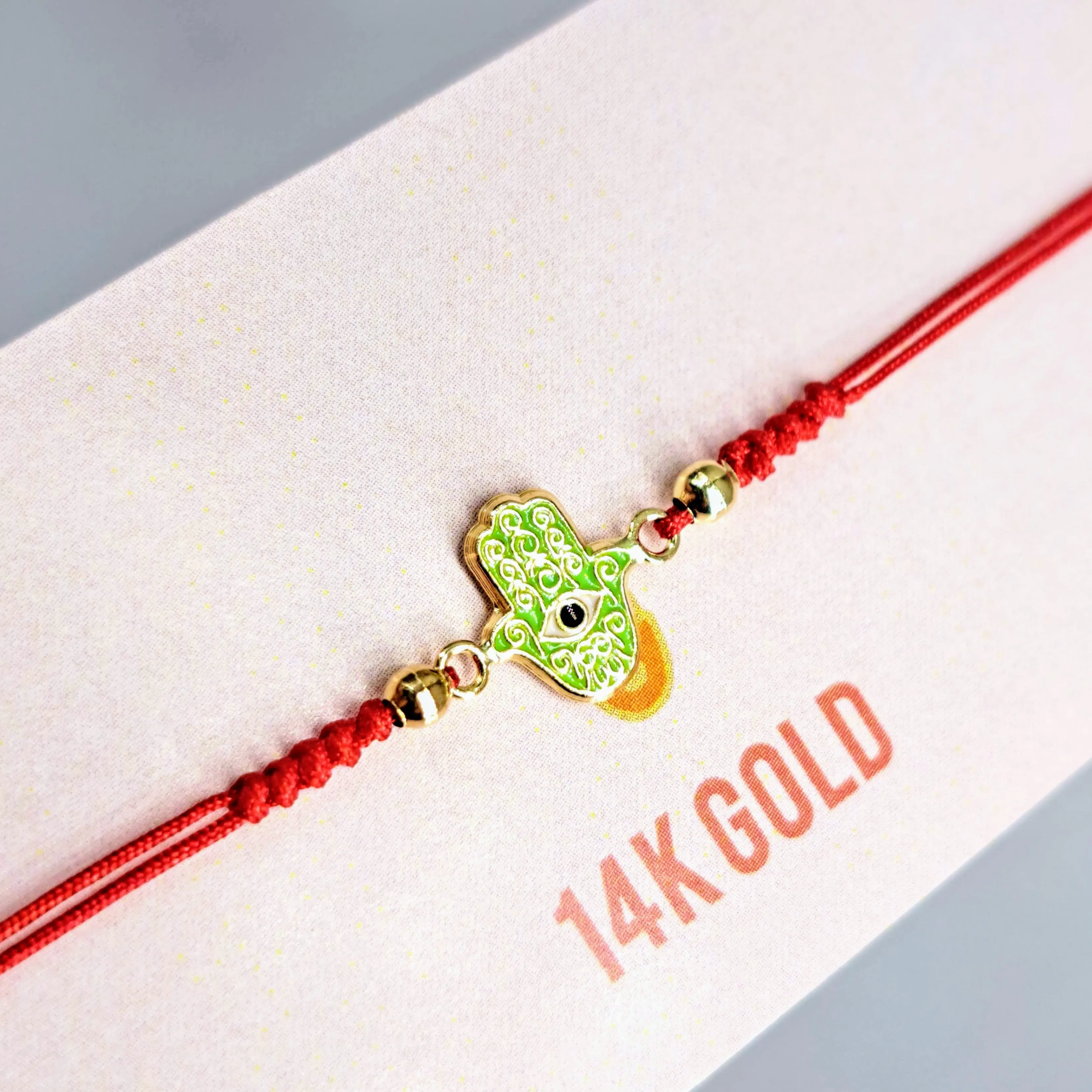 "Good Vibes!" Adj. Sz Bracelets - (5 Styles!) 14K Gold, Enamel, Poly-Silk