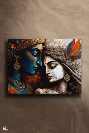 Radha Krishna Abstract Art