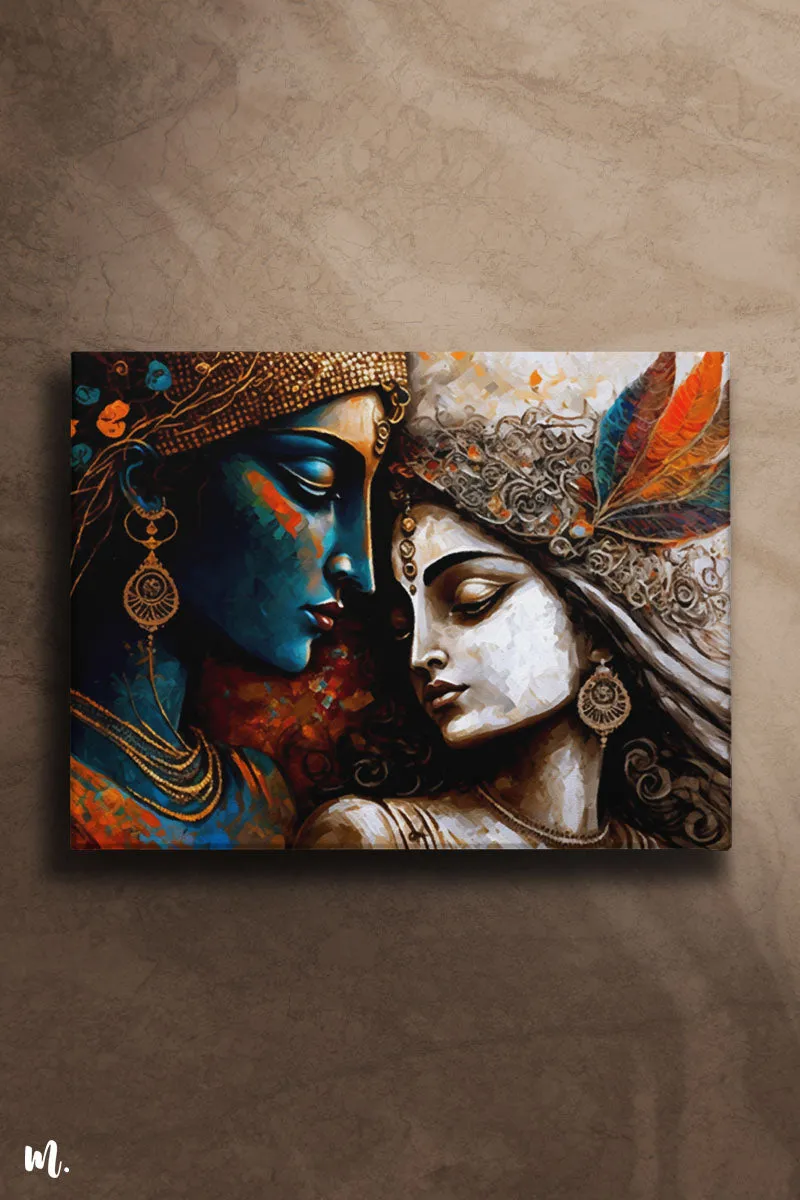Radha Krishna Abstract Art