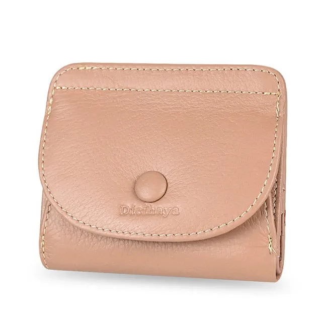 Realaiot Women's Wallet Small and Slim Leather Purse Women Wallets Cards Holders Short Women Coin Purse Small Ladies Wallet
