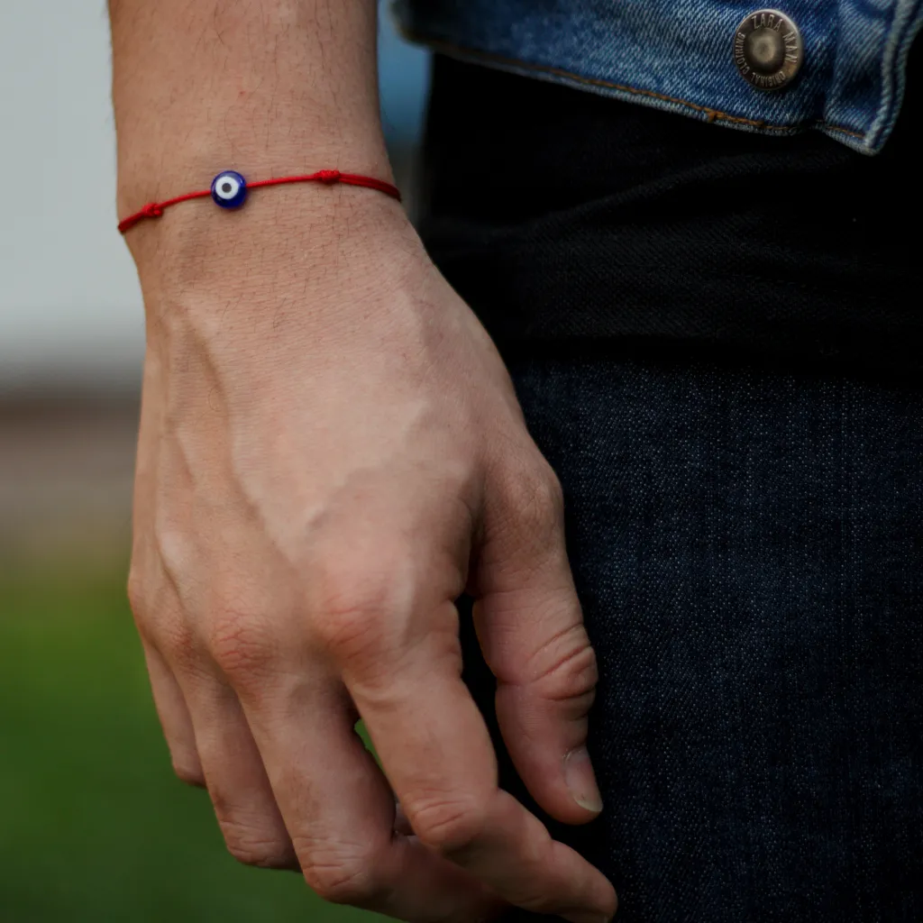 Red Evil Eye Bracelet Set - Talisman for Luck