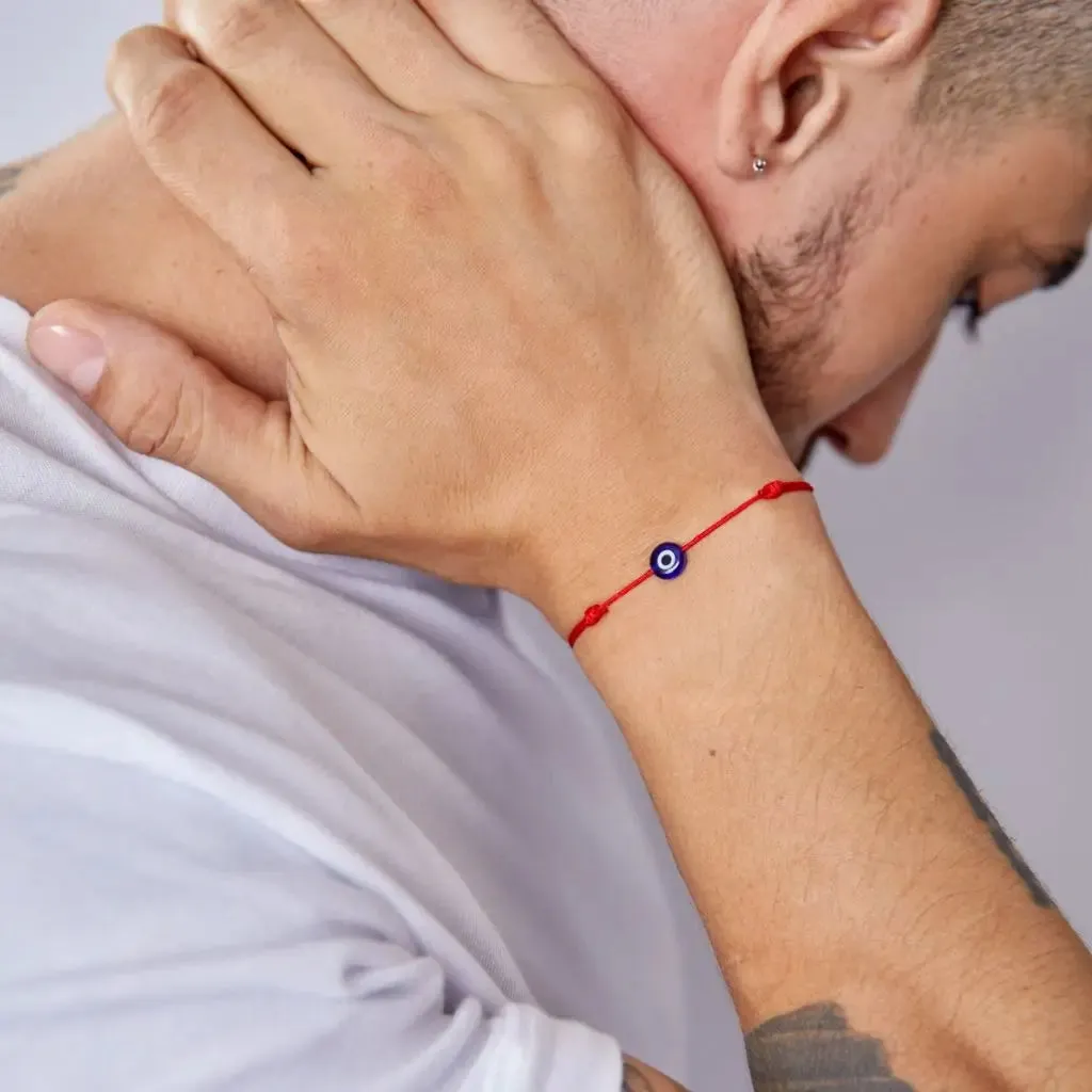 Red Evil Eye Bracelet Set - Talisman for Luck