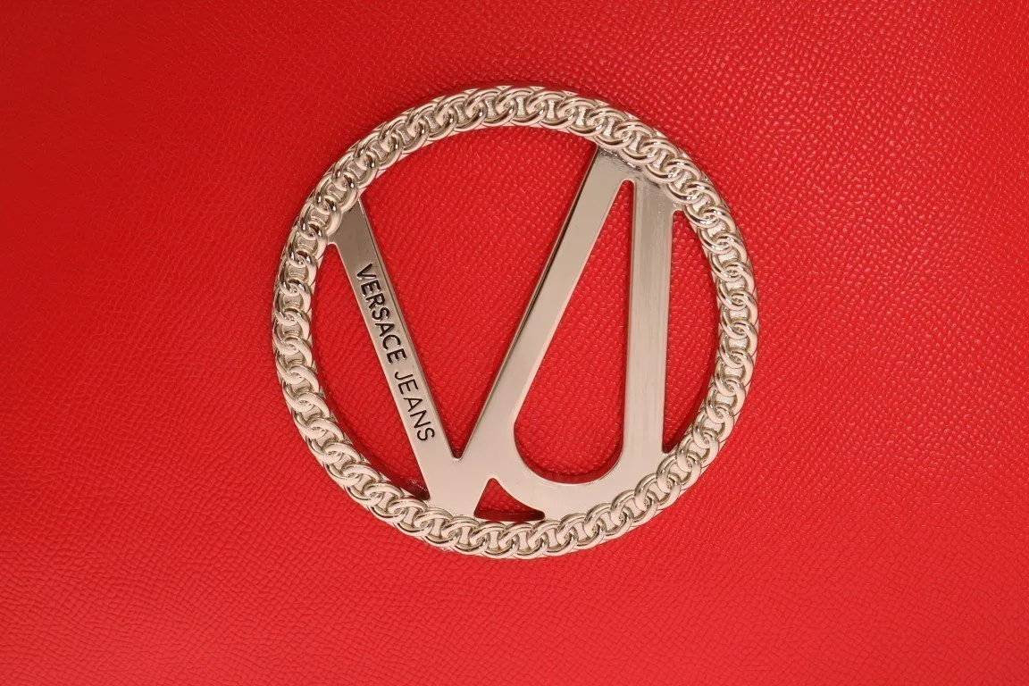 Red Satchel Designer Handbag