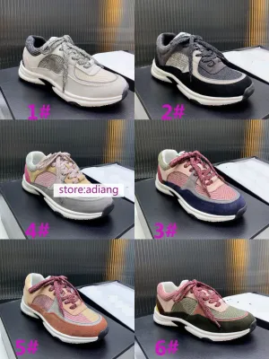 Reflective Suede  mesh shoes comfort flats classic women high quality 2022 35-41