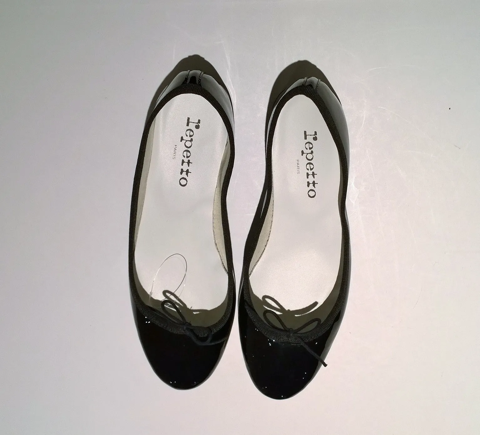 Repetto Cendrillon Black Patent Ballet Flat Shoes