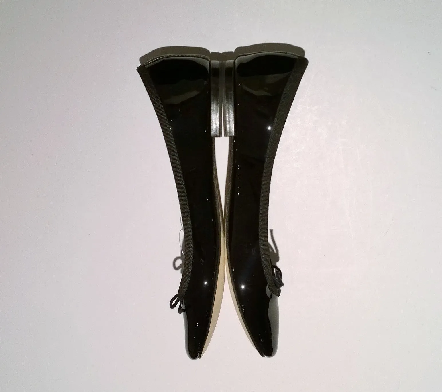 Repetto Cendrillon Black Patent Ballet Flat Shoes