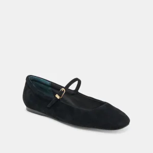 Reyes Onyx Suede Flats | Dolce Vita