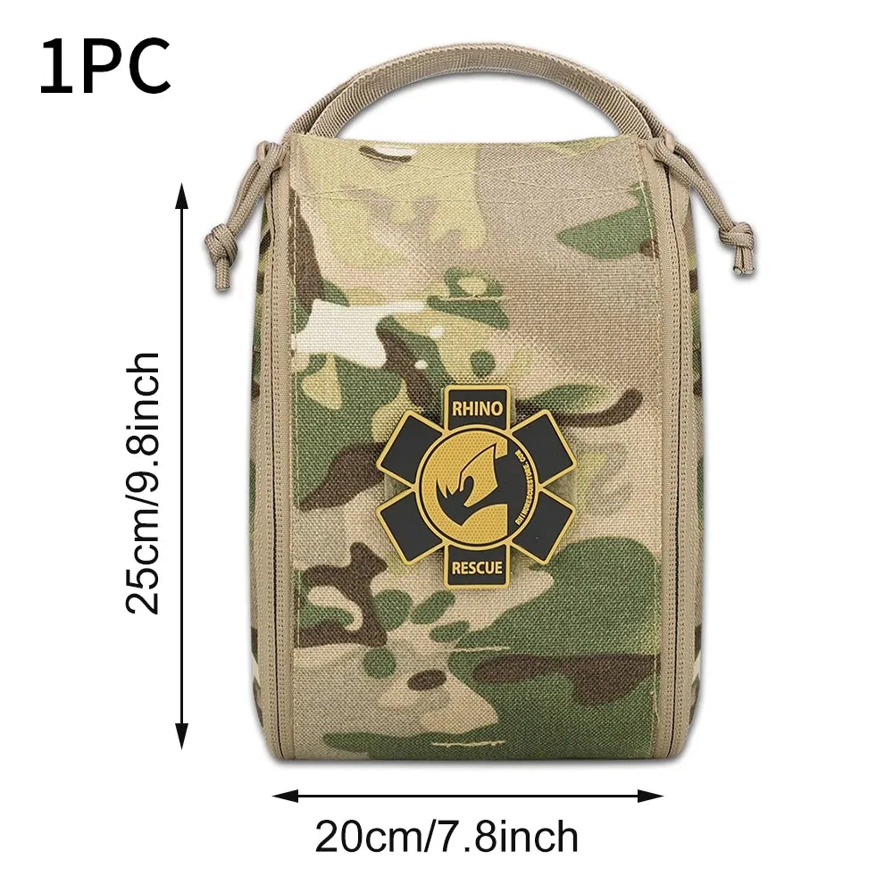 Rhino Rescue Tactical IFAK First Aid Kit with Molle System Survival Pouch for Camping Hiking Fishing Outdoor Trauma Care