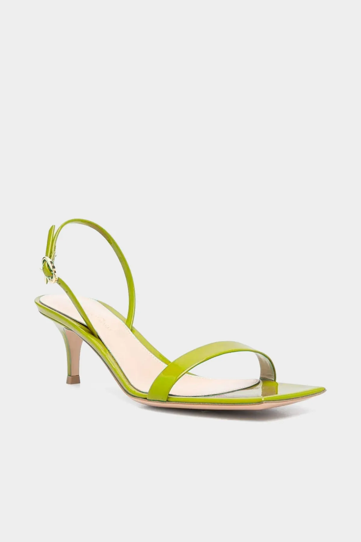 Ribbon Kitten Slingback Sandal in Pistachio