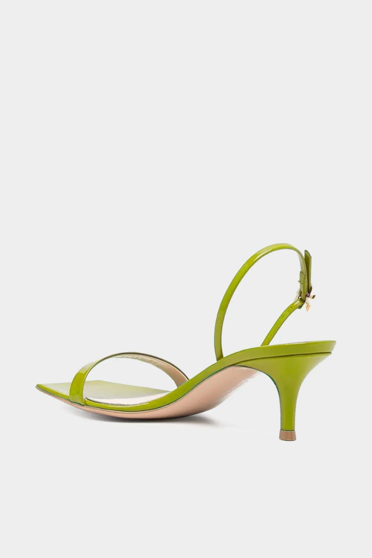 Ribbon Kitten Slingback Sandal in Pistachio