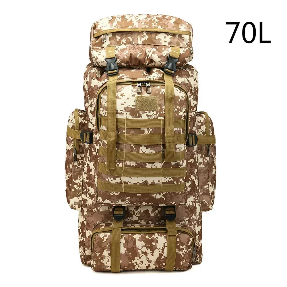 Rilibegan Men Travel Backpack Tactical Climbing Outdoor Hiking Camouflage Multifunctional Bag Men Backpack
