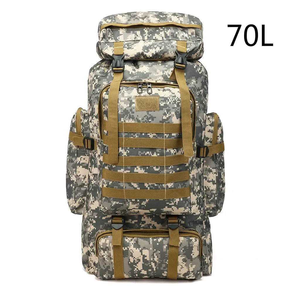 Rilibegan Men Travel Backpack Tactical Climbing Outdoor Hiking Camouflage Multifunctional Bag Men Backpack