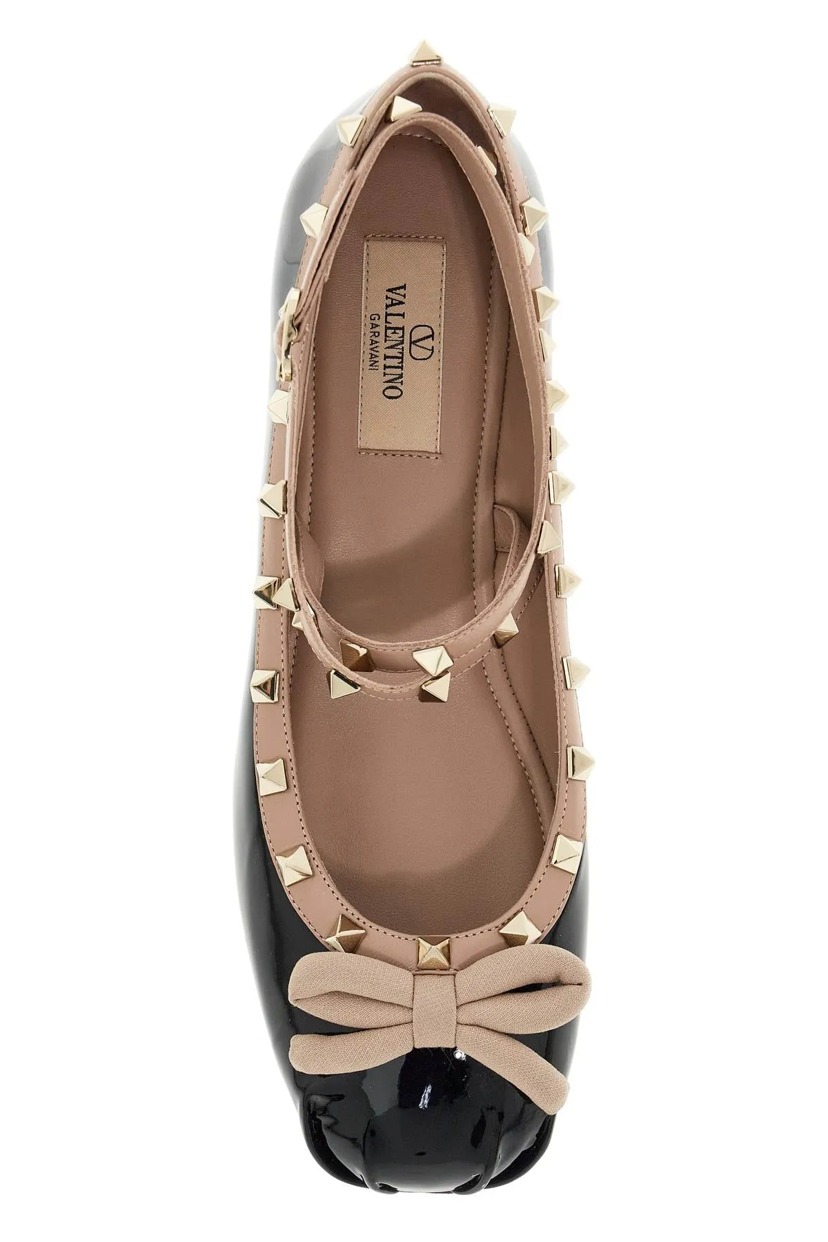 rockstud patent leather ball
