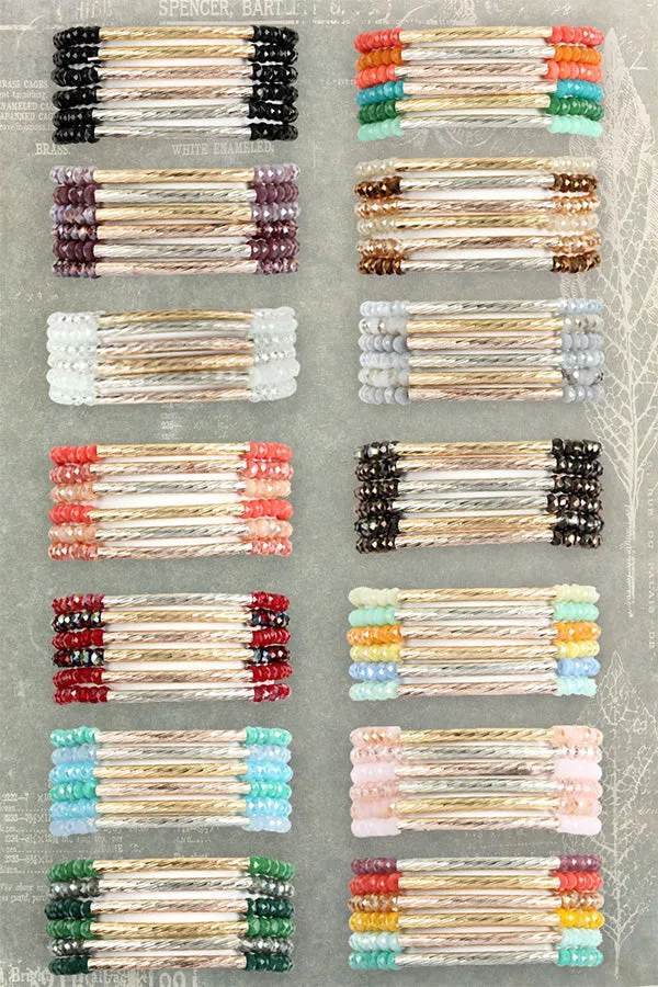 RONDELLE BEADED BRACELET SET