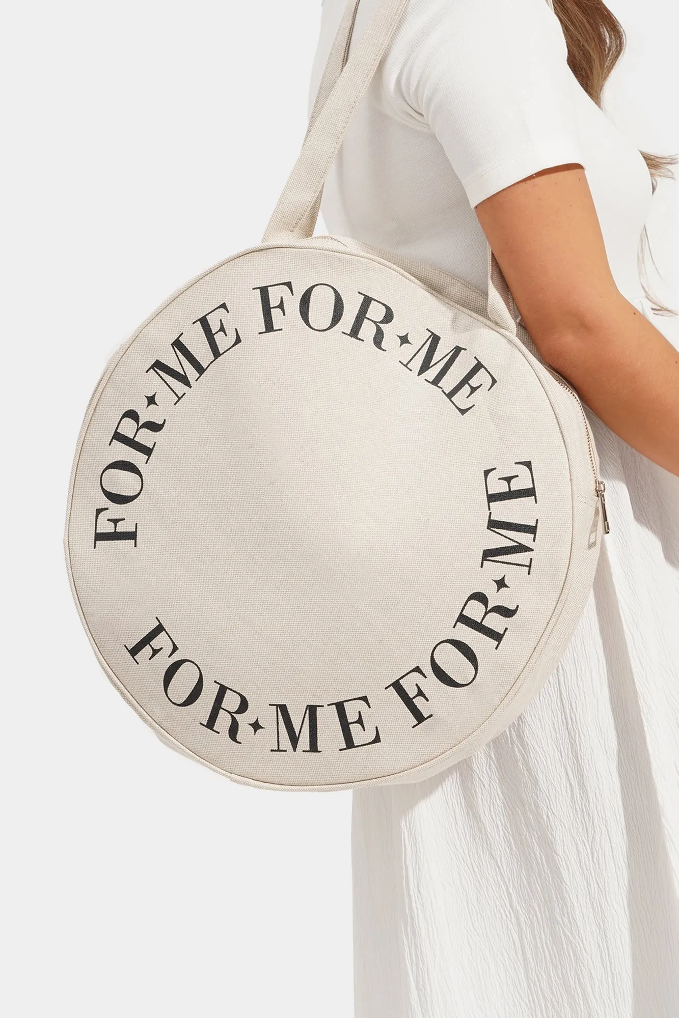 Round Canvas Bag