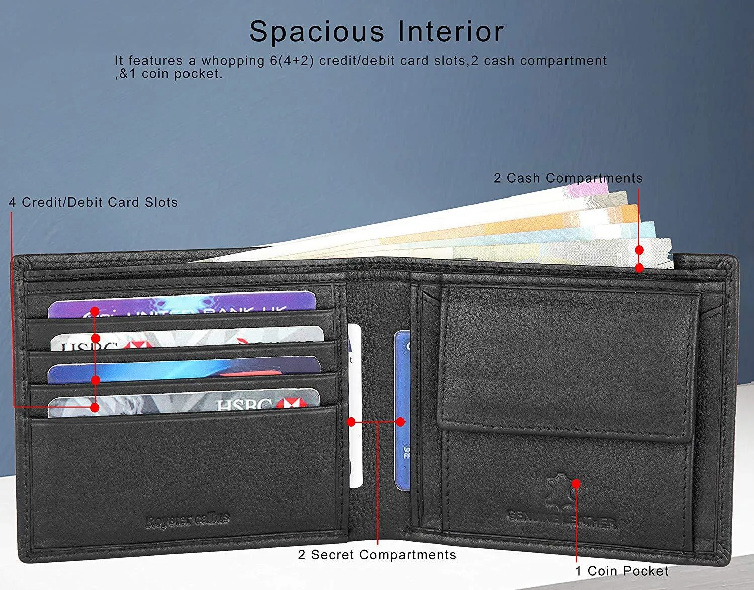 Royster Callus Black Men's Wallet