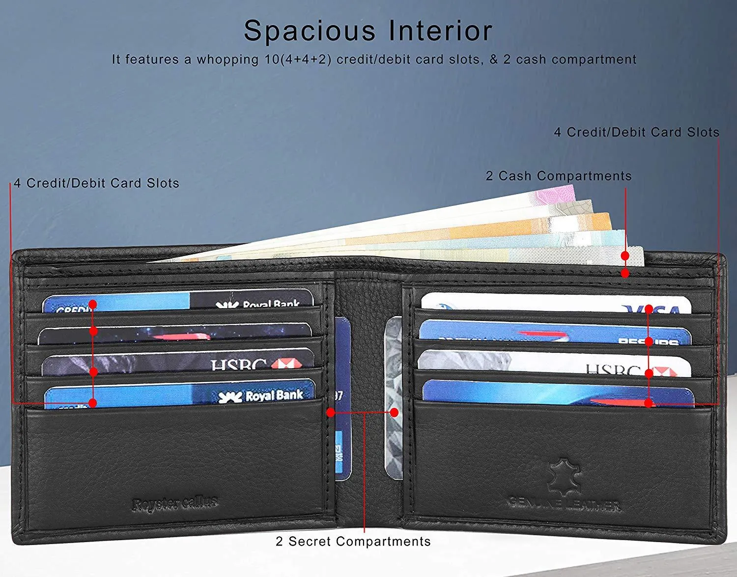 Royster Callus Black Men's Wallet