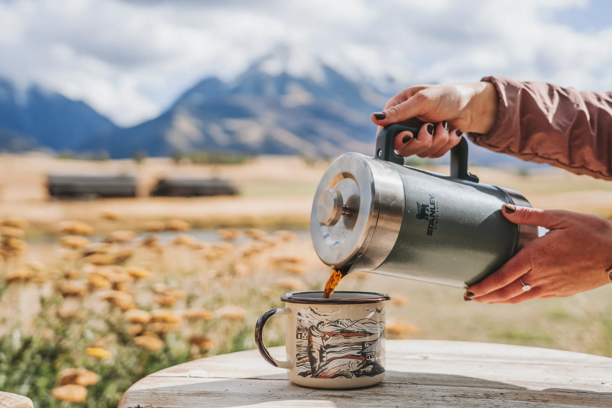 Sage Lodge Enamel Mug